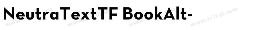 NeutraTextTF BookAlt字体转换